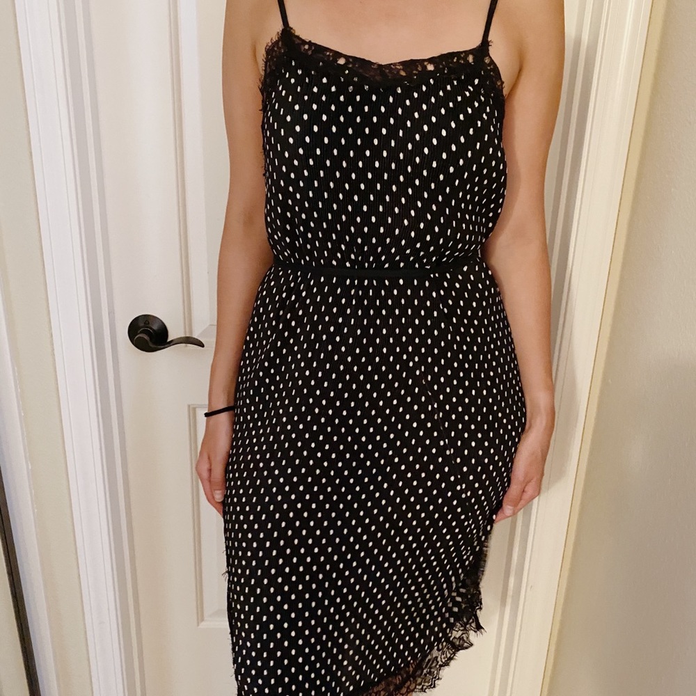 Free People Margot floral Polka dot slip Dress